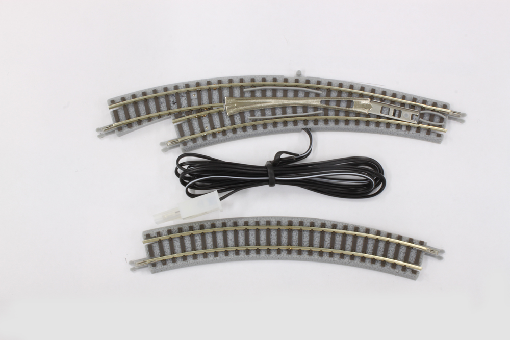 R026 電動/手動 カーブポイントレール R195-220 30° 左分岐