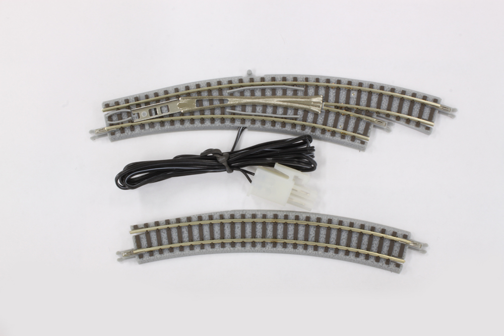 R027 電動/手動カーブポイントレール R195-220 30° 右分岐