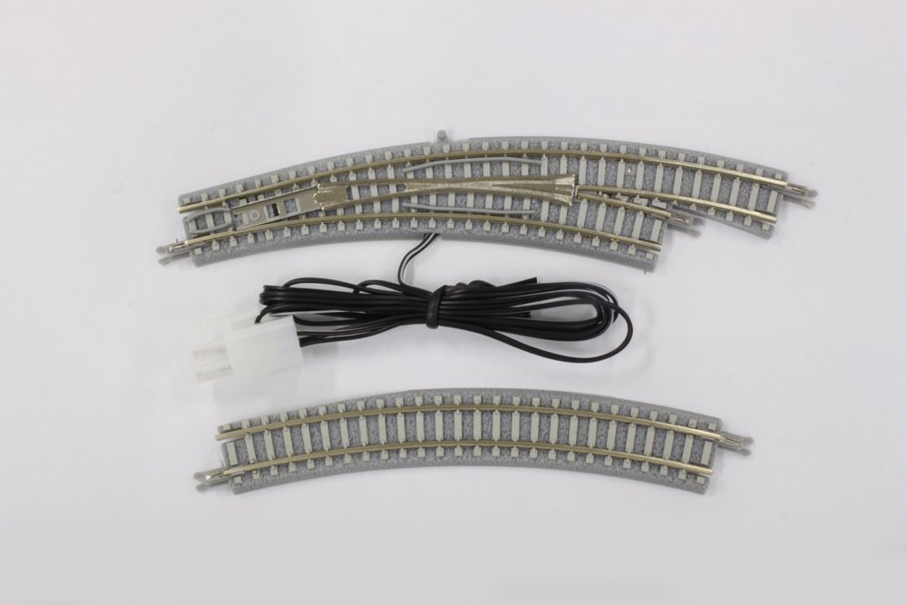 R058 PCトラック 電動/手動カーブポイントレール R195-220 30° 右分岐