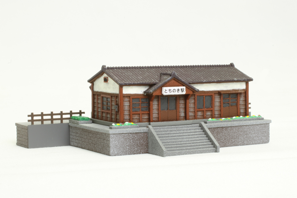 S008 田舎駅舎 ベース付き