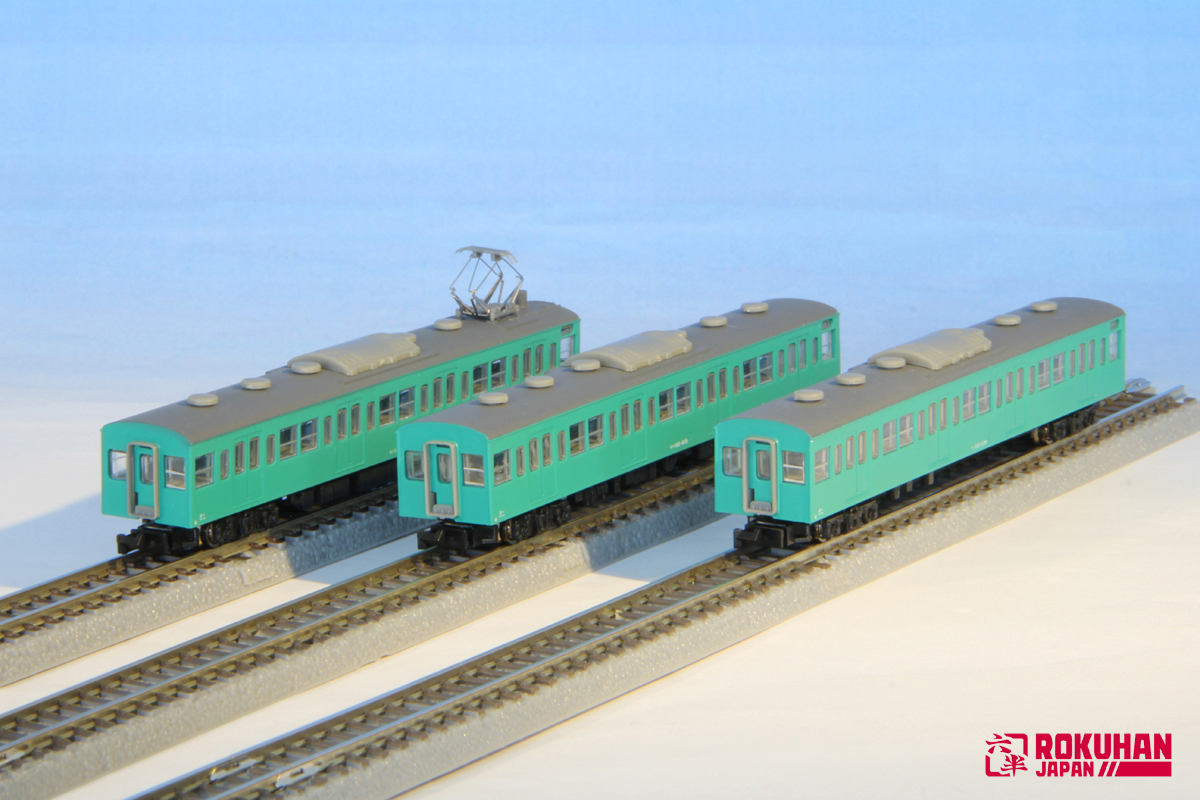 T022-10 国鉄103系エメラルドグリーン常磐線タイプ3両増結セット